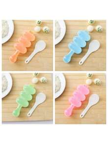 2 piezas Herramienta agitadora de sushi, agitador de bolas de arroz, agitar para hacer bolas de arroz redondas, agitador de arroz, molde de bolas de arroz, herramienta moldeadora de arroz 3 en 1 DIY - Multicolor - Ver 4