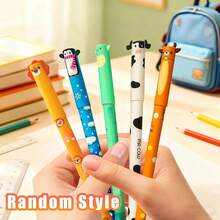 22pcs Erasable Pen Set, 10pcs Animal Erasable Pens, 12pcs Refills, Easy To Erase, Leak-Proof, Suitable For School, Exams, Gifts, School Supplies | Warm Gel Pens | Plastic Gel Pens, Perfect Back To School Gift - 10 Pens + 12 Colored Pen Refills - View 7