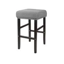 Durable Elastic Square Stool Cover Washable Anti-Slip Jacquard Slipcover Anti-Dirt Rectangle Bar Stool Cover - Multicolor - View 2