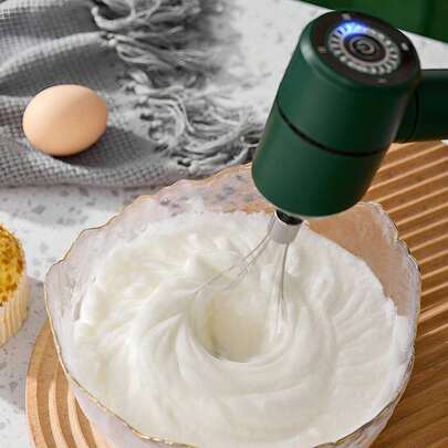 Portable Hand Held Milk Frother, Powerful Electric Milk Foamer, Food Mixer, Coffee Stirrer, Egg Beater, Stainless Steel Drink Mixer - Gift For Coffee Lovers And Homeowners; Practical Barista Set