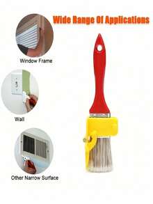 1pc Practical Precise Solid Color 2-In-1 Edging Brush Set, With Color Separation Guide, Plastic Multi-Purpose DIY Lightweight Reusable Latex Paint Brush, Suitable For Walls, Trim, Windows, Ceilings, Home Decor, Paint Tools, Painting Brushes, Home Improvement Supplies, Great Gift For New Year, Valentine's Day, Mother's Day, Father's Day, Graduation, Back To School - New Model - View 8