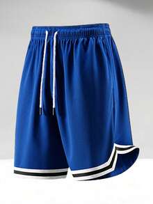 3pcs/Set Men's Drawstring Waist Casual Versatile Daily Wear Shorts - Multicolor - View 2