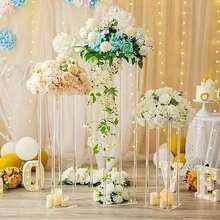 1pc Acrylic Square Flower Stand, Desktop Vase Holder, Home Party Decor, Transparent Cylindrical Vase Rack, Geometric Wedding Centerpiece Decor, Wedding Party Floral Display Stand, Wedding Stage Floral Arrangement, Home Decor Flower Rack - Transparent - View 13