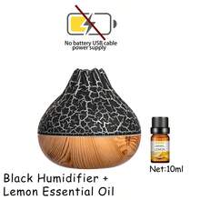 1 pieza Difusor de aroma eléctrico para el hogar, humidificador de dormitorio con luz nocturna, difusor de aromaterapia de niebla fría ultrasónica, adecuado para el hogar, dormitorio, yoga, oficina, Navidad y otras ocasiones - humidificador volcán - Ver 21