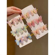 18pcs/Set Dreamy Fairy Butterfly Hair Clips Combo, Delicate Soft Vibe, One Clip Beautifies, Back-To-School Essential - Suitable For Girls And Women, Daily Outing, Dates, Photoshoot, Works For Buns Or Down Hairstyles, Easy To Set The Mood, Claw Clips, Hair Claws, Hair Slide, Hair Barrettes, School Stuff, Hair Accessories, Head Accessories - 多色-1 - 查看 6