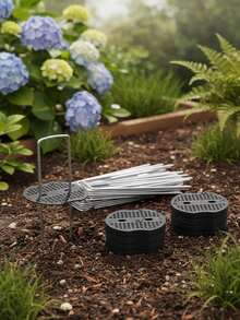 Ghim cố định cảnh quan 4 inch 12 gauge, ghim cố định vườn mạ kẽm chống gỉ, dùng để cố định hàng rào, ống tưới, bãi cỏ, vải che phủ cảnh quan. - Cọc cắm đất hình chữ U dùng trong vườn - Xem 10