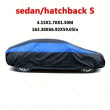 190T Polyester Car Cover With Reflective Strips, Universal Waterproof Sunshade Protection For Sedan Cars - Car Cover - View 22