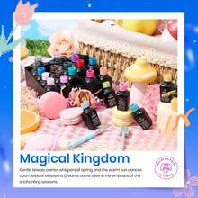 Beetles Spring Gel Polish Set - Fingertip Palette, 32 Colors Valentines Polish Set With Base Top Coat - 20 Colors Cat Eye Magical Kingdom - View 5