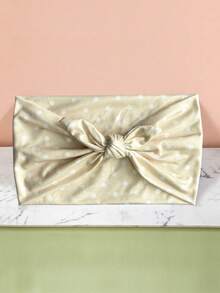 1条全新纯色蝴蝶结波点宽发带，适合日常、节日、运动等场合，防滑透气，弹性运动发带，日常及节日礼物，夏季发饰，沙滩发带，度假吸汗带 - 彩色 - 查看 10