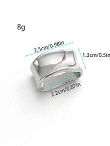 1 chiếc kẹp khăn hình thánh giá rỗng mạ vàng/bạc, chất liệu trơn, đa năng dùng để kẹp khăn choàng, khăn quàng cổ hoặc làm phụ kiện cài áo. - Khóa bạc hình học - Xem 5