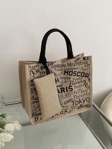 2025 New Arrival Fashion Minimalist Large Capacity Bucket Bag, Casual Tote Bag For Summer - Multicolor - View 9