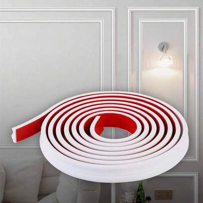 Nẹp trang trí tường 500cm, Tấm ốp tường 3D tự dính, Dải trang trí tường DIY linh hoạt, Thích hợp cho tường, gương, khung cửa sổ và trang trí nhà cửa, 100/300/500cm