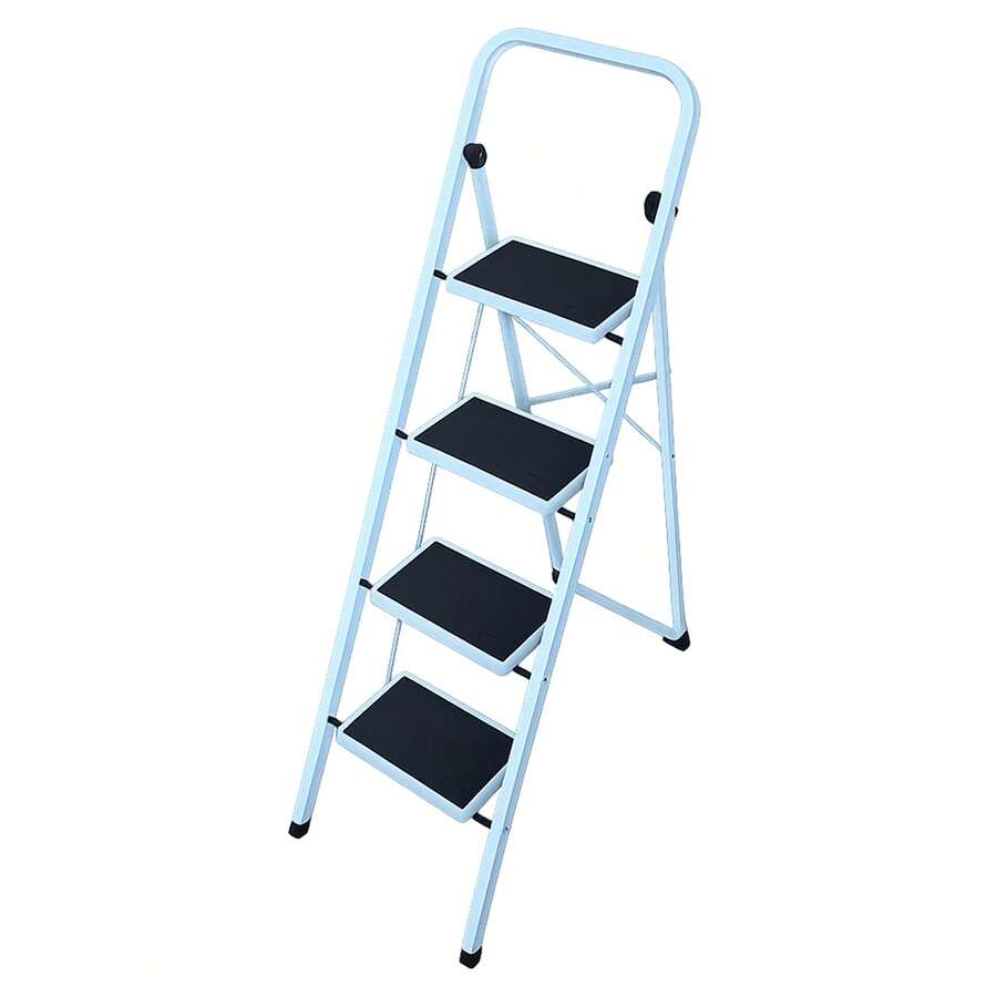 Gr8 Home 4 Step Ladder Folding Stool Non Slip Tread Heavy Duty Steel Foldable Home DIY - Foldable - View 1