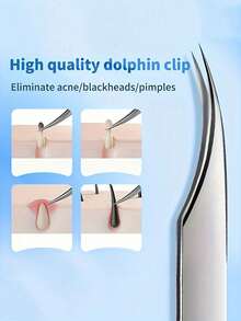 1pc Stainless Steel Precision Tweezers For Eyelash Extension, Facial Hair Removal And Blackhead Extraction - Fragrance Free - Multicolor - View 4