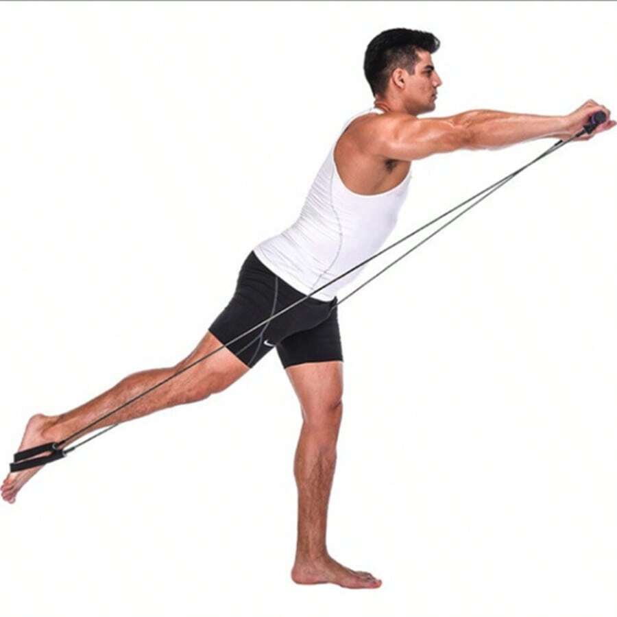 Multi-Functional Pilates Fitness Bar / Yoga Resistance Rod / Resistance Band / Home Dance Shaping Fitness Equipment, Random Color