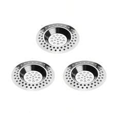 1/3pcs Stainless Steel Kitchen Sink Strainer, Standard Drain Filter Protector For Hair/Food Collection, Suitable For Bathroom, Kitchen, Shower - Multicolor - View 7