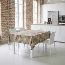 Kiva Stain-Resistant And Waterproof Oilcloth Tablecloth, Sizes From 100x140 To 300x140 Cm And Round 140 Cm - Easy-Clean Oilcloth Tablecloth For Rectangular And Round Tables - Available In 11 Designs - 選項 6 - 查看 2