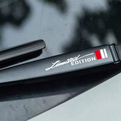 2 Pieces Car Windshield Stickers, Waving Tail Wing Wiper Stickers, Car Decals, Car Decorative Stickers, Wiper Sticker, Eye-Catching Logo, Enhancing Visual Appeal, Suitable For Cars, Motorcycles And Bicycles, Decorative Stickers