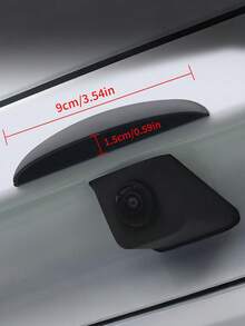 1pc Silicone Rearview Camera Rain Cover - Thickened & Widened, Triangular Design, Frosted Surface, All-Weather Waterproof Accessory, Enhances Visibility In Rain, Universal Fit, No Installation Required - Rain Cover - View 5