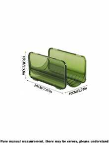 Hộp đựng đồ dùng nhà bếp bằng acrylic trong suốt nguyên khối, thích hợp cho bàn trang điểm trong phòng tắm, có thể đựng máy sấy tóc, máy uốn tóc và các dụng cụ làm đẹp. - Nhiều màu - Xem 10