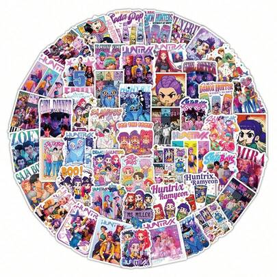 Hasbro Colección, Set de 1000 pegatinas de Exorcista, pegatinas de graffiti transfronterizo, pegatinas decorativas para papelería y fundas de teléfono, Set de pegatinas del popular grupo de chicas Exorcista