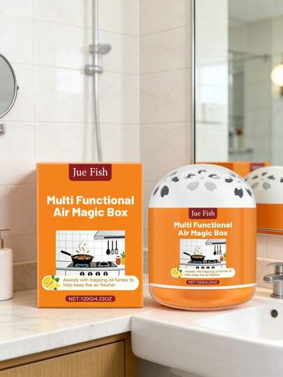 JUE FISH Caja mágica multifuncional ambientadora, absorbe impurezas y olores interiores, refresca el aire de forma natural