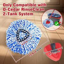 2-Tank Spin Mop Replacement Head, 2Pack 3 Pack Mop Head Replacement, Microfiber, Machine Washable, Easy To Replace And Deep Cleaning - A-2PCS Replacement Cloth - View 3