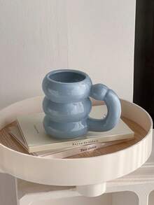 1个陶瓷杯，ins风黄紫色调，美观的拿铁杯，家用燕麦杯和茶杯，实用的办公室早餐牛奶杯，日常水杯和果汁杯，节日礼物，送给朋友、男女朋友、家人的礼物，趣味生日/节日礼物 - 彩色 - 查看 15