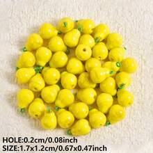 1pc/4pcs Cute & Fashionable Glass Vegetable & Fruit 3D Pendant Charms, Strawberry, Pineapple, Grape, Suitable For Necklace, Earrings, DIY Jewelry Making - Picture - View 51