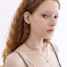 Edgy Ear Cuff, Personalized Chic Fierce Niche Cool Starburst Ear Cuff Suitable For Daily Commute, No Piercing Required - Multicolor - View 3