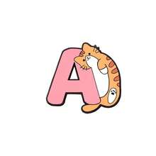 6pcs Men's Creative Cute Cartoon Animal Metal Badge Letter Animal Cat Dog Pet Alloy Brooch Set, Suitable For Daily Wear - Multicolor - View 6