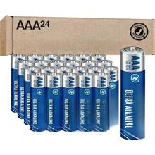 24-Count Triple AAA Batteries, Ultra Long Lasting Alkaline Battery For Home And Office, 10-Year Shelf Life, Reclosable Packaging - View 1