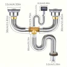 Bộ thoát nước bồn rửa bằng thép không gỉ, phù hợp với bồn rửa đơn/đôi, chống mùi hôi, ống composite dẻo, có lỗ thoát tràn, chống tắc nghẽn, chất liệu dày dặn bền chắc, độ dẻo dai cao, cấu trúc trong suốt, dễ sử dụng. - A - Xem 14