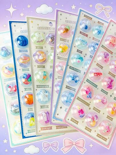 קפסולות מדבקות אספנות תלת מימדיות, מדבקות שרף ג'לי תלת מימדיות חמודות בנושא חלל וקינוח, מתאימות ליומנים, אלבומים, כיסויים לטלפון, עבודות יד יצירה, מתנות כתיבה חמודות לבנות, ילדים, בני נוער. עיצוב חדר הבית, עיצוב מסיבות, מתנות יום הולדת, מתנות שונות לחג, פריטים אופנתיים. עשה זאת בעצמך. מתאים כמתנה לחברים או לבן/בת זוג. טקס סיום לימודים - טקס פתיחת בית הספר. מתנות חזרה לבית הספר - מתנות סיום לימודים. מתנות ליום האהבה. מדבקות דקורטיביות, מתנות חיוניות לחזרה לבית הספר.