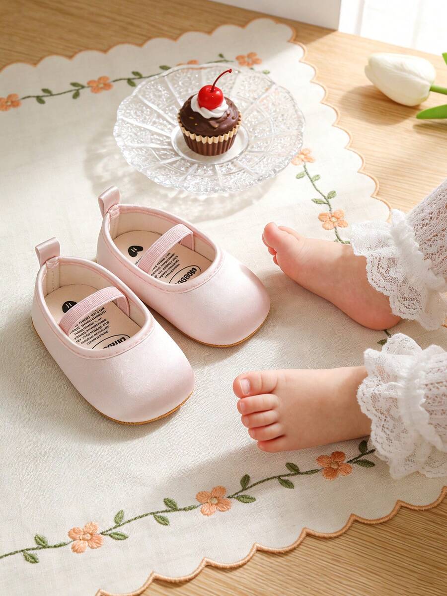 Infant/Toddler Girls' Princess Shoes, Soft Bottom Anti-Slip Christening/Party Shoes, Suitable For Wedding, Party, Christmas, Birthday