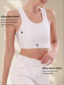 2pcs Side Buckle Compression Sports Bra, Minimizes Bulges & Enhances Bust For Women - Multicolor - View 3