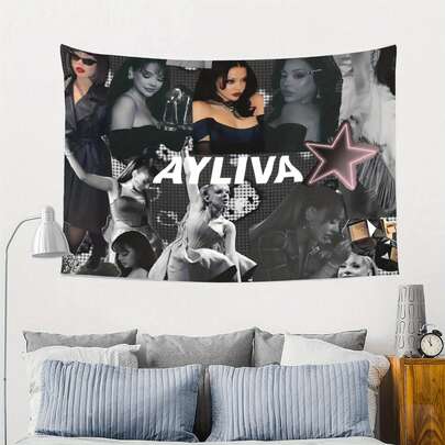 1件装优雅客厅壁挂——轻盈的装饰点缀，完美融入现代家居装饰。适用于床、沙发和旅行。这款优雅独特的装饰挂毯和墙饰，是客厅和卧室的理想之选。包含免费安装套件。采用优质印花涤纶面料制成。