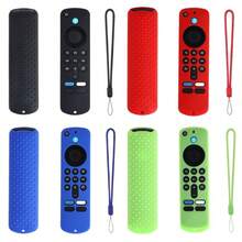 适用于2025款Fire TV Stick 4K/HD遥控器的硅胶保护套，带挂绳，软壳遥控器套 - 多色 - 查看 3