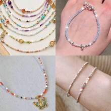1pc 4mm High Luster Flat Crystal Glass Beads, 96 Facets Cut Glass Beads - Suitable For Fashion DIY Jewelry Making Necklace Bracelet Accessories - DIY - View 5