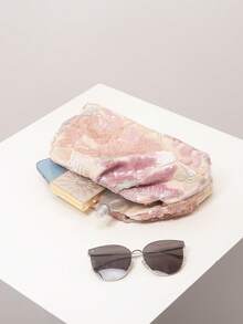 女士手拿包（随机图案），亮片包，印花包，刺绣包，褶皱包，晚宴包，派对装扮，舞会包，舞会配饰，婚礼用品，优雅女士钱包，女士礼物 - 彩色 - 查看 7