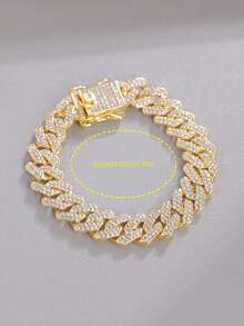 CVNANA 1pc Punk Vintage Style Unisex Exaggerated Jewelry Couple Bracelet Birthday Gift - Silver - View 11