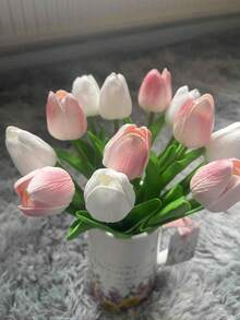 Hoa tulip sống động như thật - Có nhiều màu sắc, thích hợp trang trí phòng khách và bàn ăn. Chống tia UV, trang trí nhà cửa theo phong cách Bắc Âu, tuyệt vời cho lễ kỷ niệm, trang trí tiệc. Thích hợp làm quà tặng Ngày của Mẹ, Ngày Valentine, quà tặng nhỏ, trang trí bàn làm việc, đám cưới, tiệc tùng, bó hoa tự làm, trang trí nhà cửa, hoa nhựa, đồ trang trí, Lễ Phục Sinh, vòng hoa Ngày Valentine, bó hoa cưới, trang trí phòng học, đồ dùng học tập - Nhiều màu - Xem 10