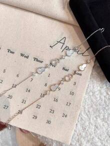 1pc S925 Sterling Silver Unique Delicate Niche Design Seashell Zirconia Gourd Bracelet, Suitable For Women's Party & Occasion Wear, Gift - Gourd Type - View 2