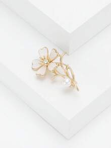 Luxury Enamel Flower Brooches - Elegant Plant Pins For Women Unisex Casual Party Jewelry Accessories / Friends Gifts Badges Decoration - Flower - View 4