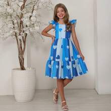 Short Dress For Girls/Teenagers - Azul - Ver 3
