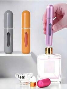 1pc Portable Mini Perfume Atomizer Spray Bottle Set – Refillable Travel Size Fragrance Dispenser For On-The-Go Touch-Ups – Ideal For Carrying Your Favorite Scents In Purses, Pockets, Gym Bags, And During Travel Or Shopping Trips – Leakproof, Easy To Fill, And Perfect For Parties & Everyday Use Back To School Perfume Bottle Accessory For Any Occasion - 1 件黑色 - 查看 6