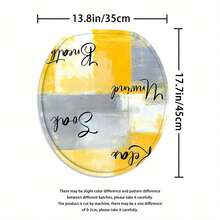 1/4pcs Bathroom Set - Complete Set With Graffiti Print Pattern, Elegant Modern Design For Home Decor, Bath Curtain, Full 4pcss Toilet Seat Cover, Easy To Install, Includes 12 Durable Hooks - The Perfect Gift For Friends And Family - B - View 11