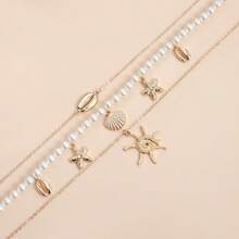 Bohemian Beaded Shell Necklace, Unique High-End Choker Necklace For Beach Vacation - Beaded Seashell Necklace - View 3