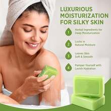 Tea Tree Essential Oil Soap Handmade Soap,Shower Essentials , Deep Cleansing Skin,Body Care Moisturizing Skin Suitable,Hygiene Products,Bathroom Accesssories Suitable For All Skin Types, Essential For Summer Travel 12pcs (100g Soap * 6+Foam Mesh * 6) - 茶樹款 - 查看 3