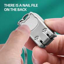 Bộ kìm cắt móng tay và móng chân mini hình mèo dễ thương, lưỡi dao bằng thép không gỉ, thiết kế hình mèo hoạt hình, có móc treo, chống nước bắn, thích hợp để cắt móng tay và móng chân, bền và sắc bén, lý tưởng cho du lịch, chăm sóc cá nhân hàng ngày, quà tặng cho phụ nữ và bé gái. - Nhiều màu - Xem 2